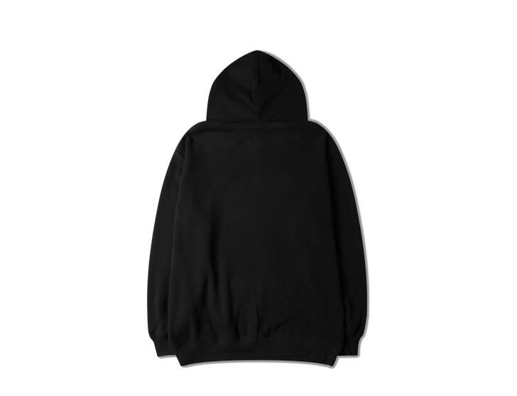 oversized plain black hoodie