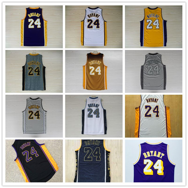 kobe bryant black and white jersey