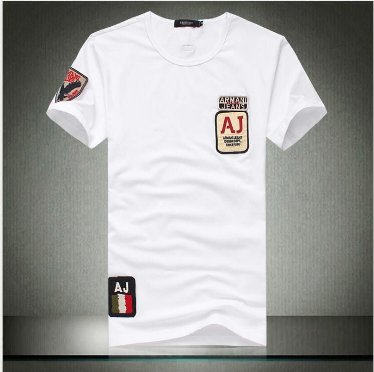 Mens Spring Summer Fashion Slim Fit T Shirt Brand Clothing Aj T Shirts ...