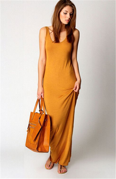 casual tank maxi dress