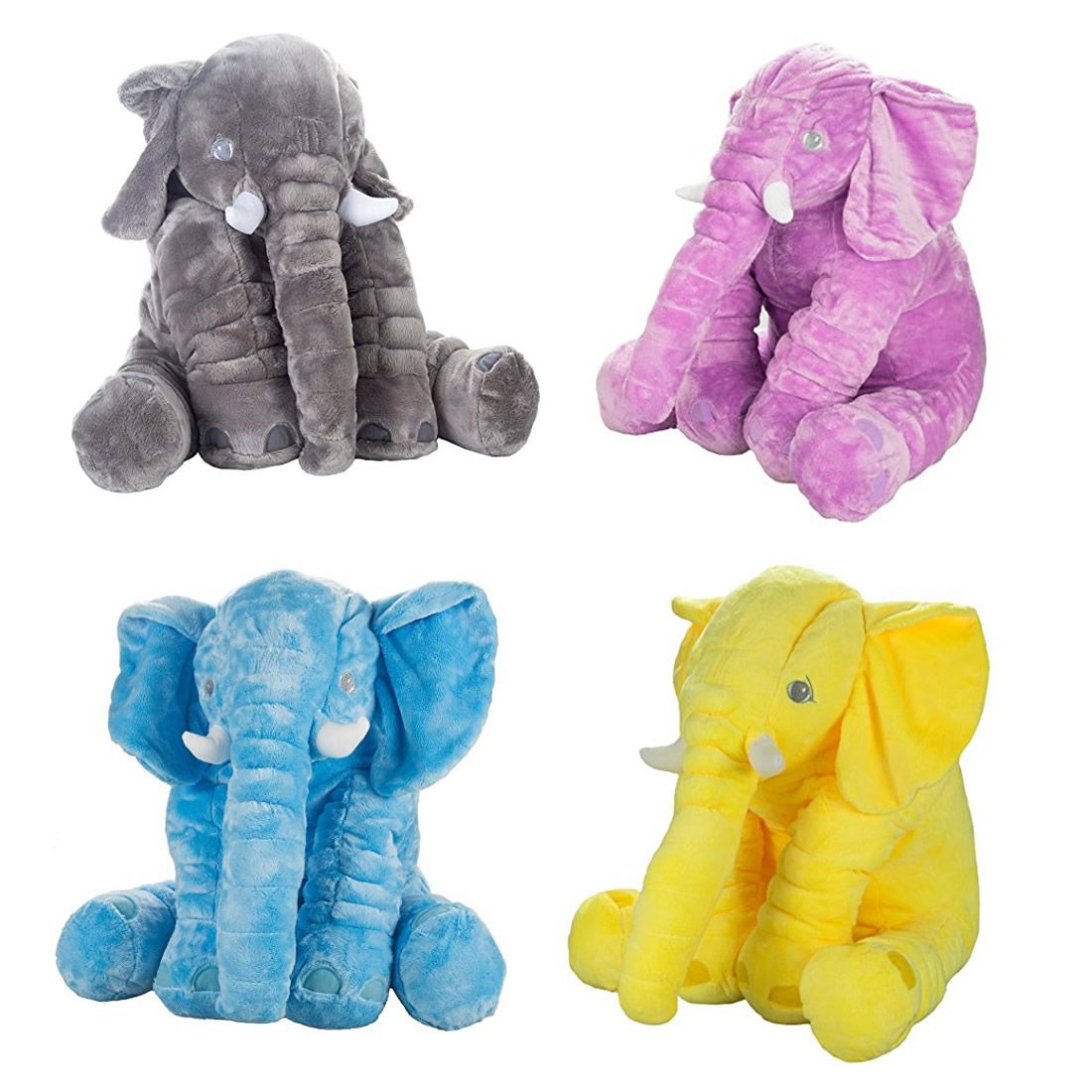 large stuffed elephant pillow