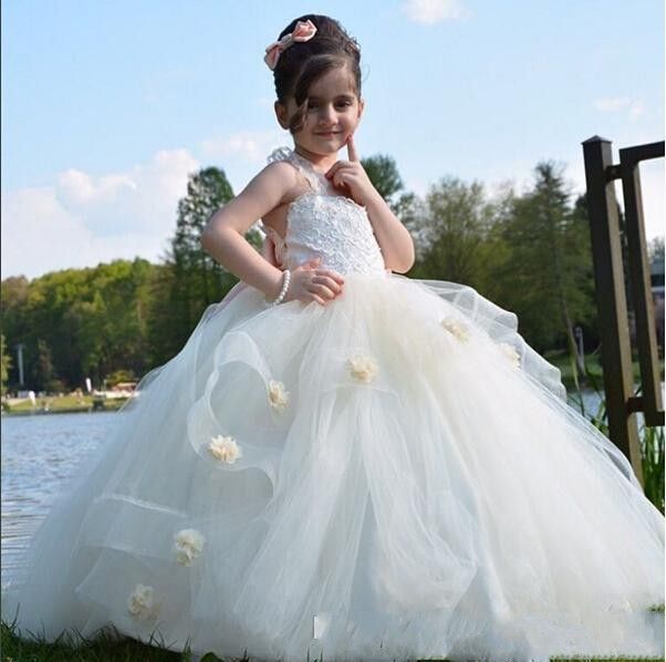 big bow flower girl dress