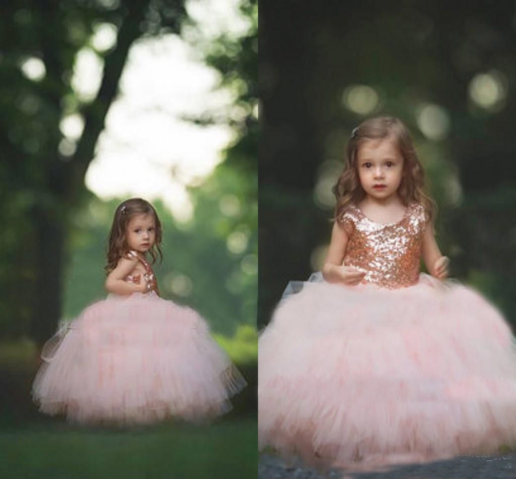 matching baby and toddler flower girl dresses