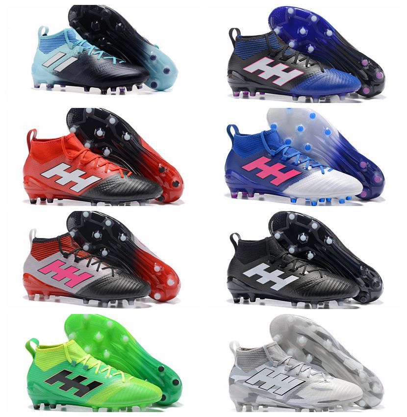 2021 2017 Cheap Blackout Soccer Cleats ACE 17.1 FG High Top Football