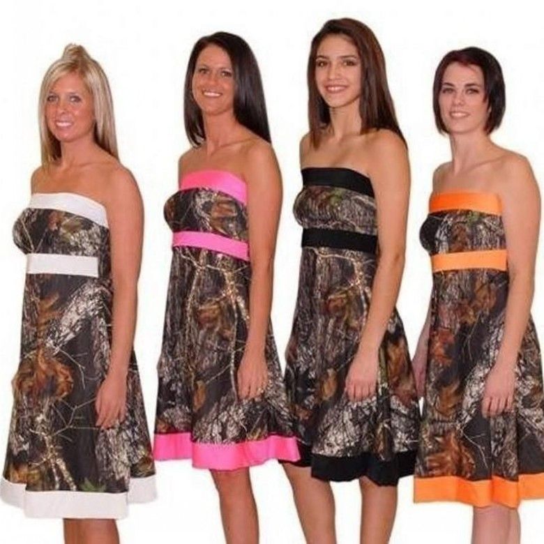 Camo bridesmaid dress Clearance