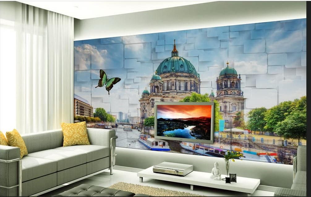 Non woven Wall Mural Photo Wallpaper Poster Picture Image Field Rape