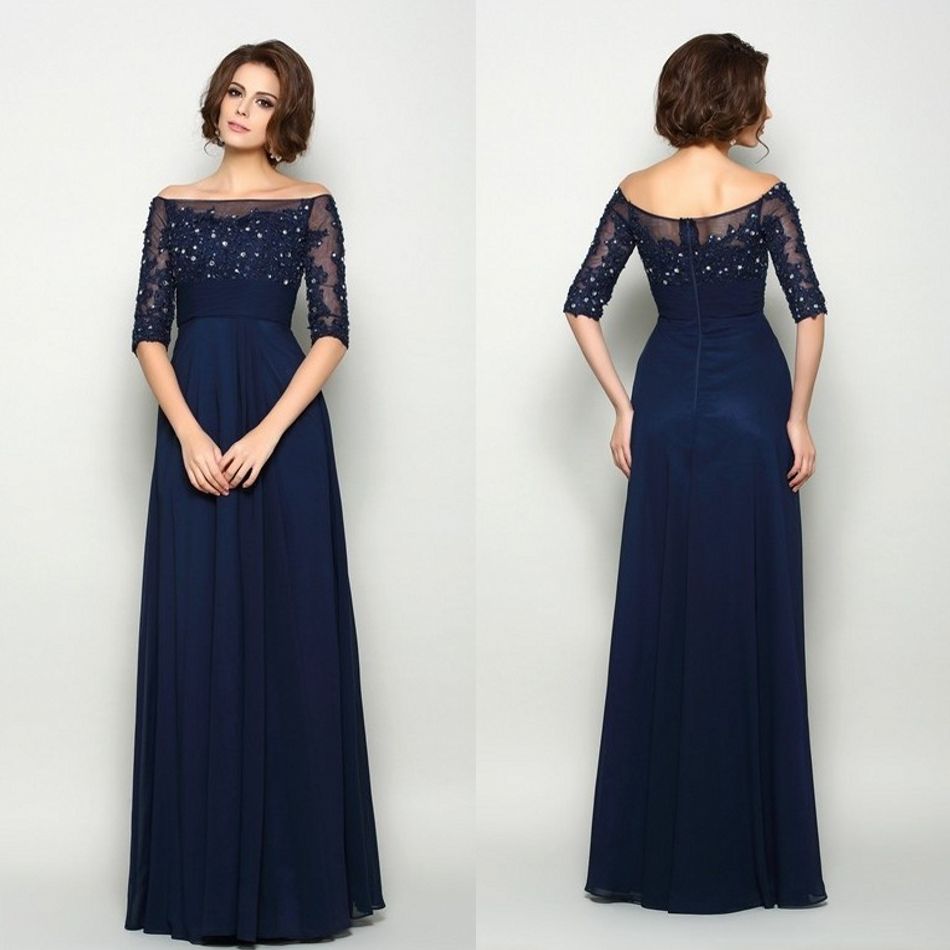 mother of the bride cold shoulder gowns