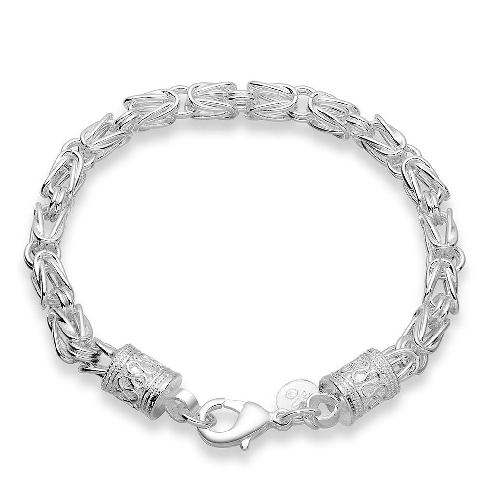 silver chain in hand