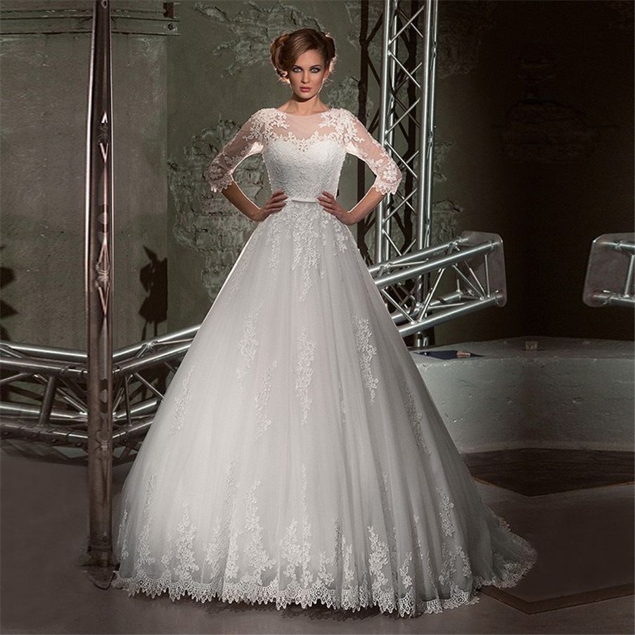 Acquista Nuovi Stili Abiti Da Sposa Vintage In Pizzo Vintage Cina A Linea Venezia Applique Pizzo Maniche Lunghe Abiti Da Sposa Abiti Da Sposa In Pizzo Abiti Da Sposa A 113 15