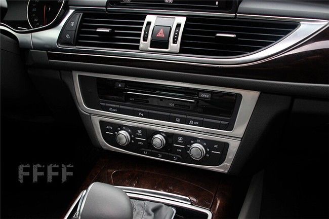 Grosshandel Auto Konsolen Panel Dekorative Abdeckung Trim Edelstahl Streifen Fur Audi A6 C7 Interieur Zubehor 3d Aufkleber Von Pw14751230 20 11 Auf