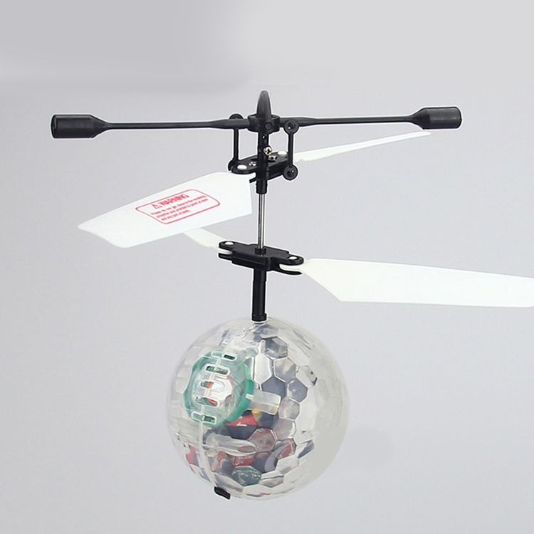Hand Flying UFO Ball LED Mini Induction Suspension RC Aircraft Flying Toy Ball