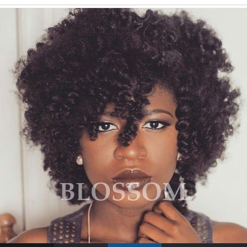 Bob Full Wigs For Black Woman Human Best Afro Kinky Curly Hair