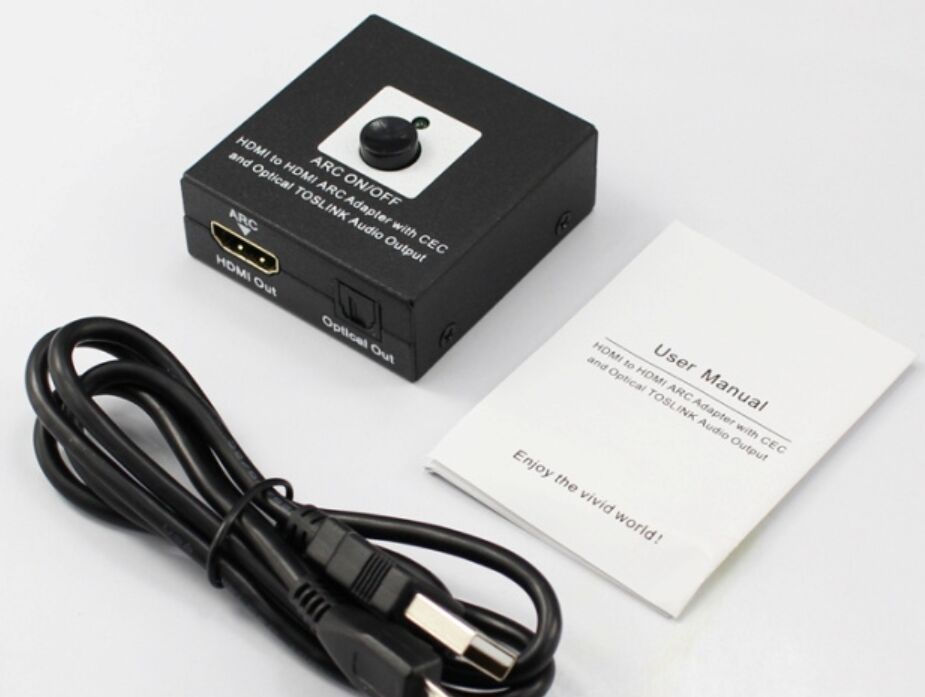 HDMI To HDMI ARC Adapter With Optical Output ARC HDMI Optical Audio Converter 4k 3D 1080P CEC