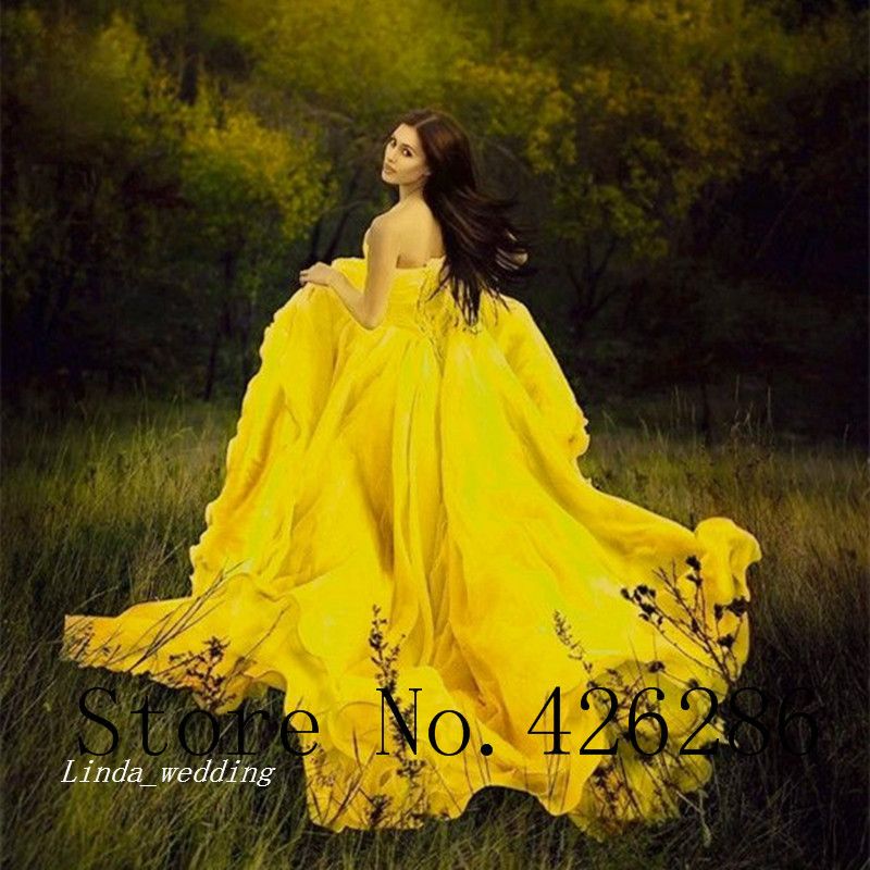 gown yellow colour