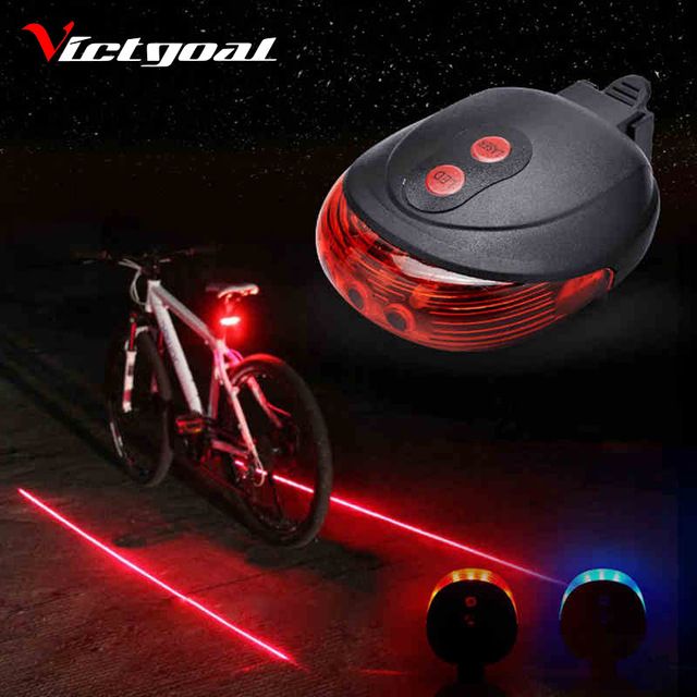 Feu arrière valve lumières set-bright Laser Rouge Vélo de route de montagne cycle-safety 1er