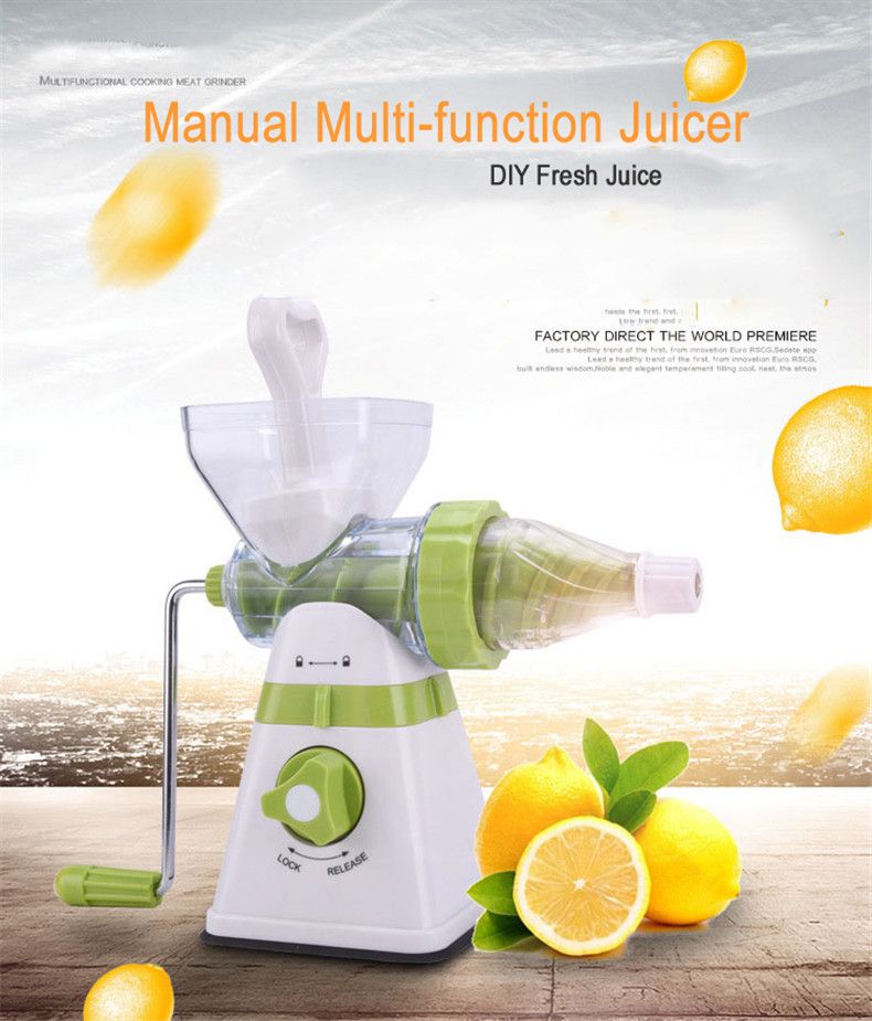 2020 New Household Manual Juice Maker Fruit Vegetables Wheatgrass Juice