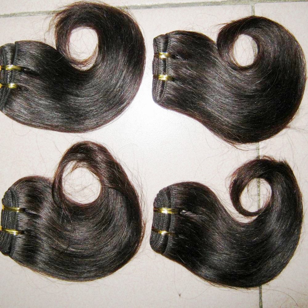 Cheapest Human Hair Extensions Brazilian Wavy Texture Soft Silky