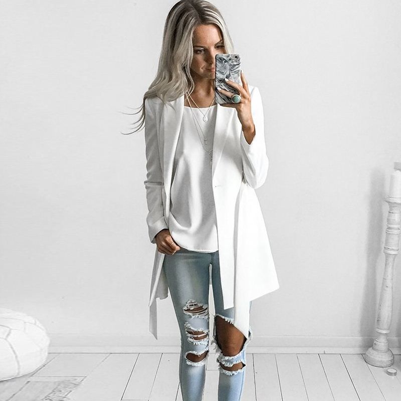 blazer blanc femme