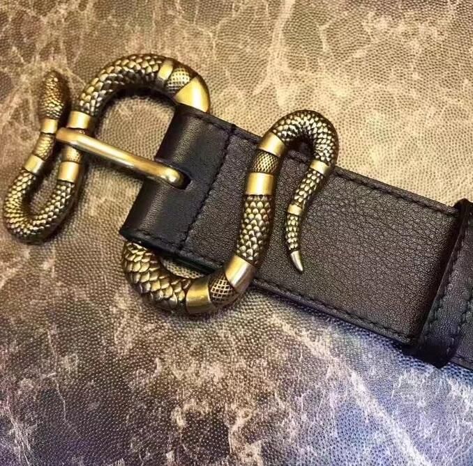 belt with snake buckle
