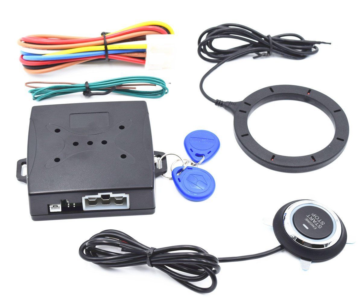 EASYGUARD RFID car alarm system keyless go system transponder immobilizer dc12v