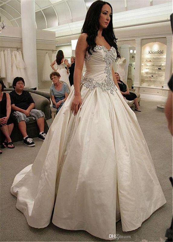 crystal wedding ball gown