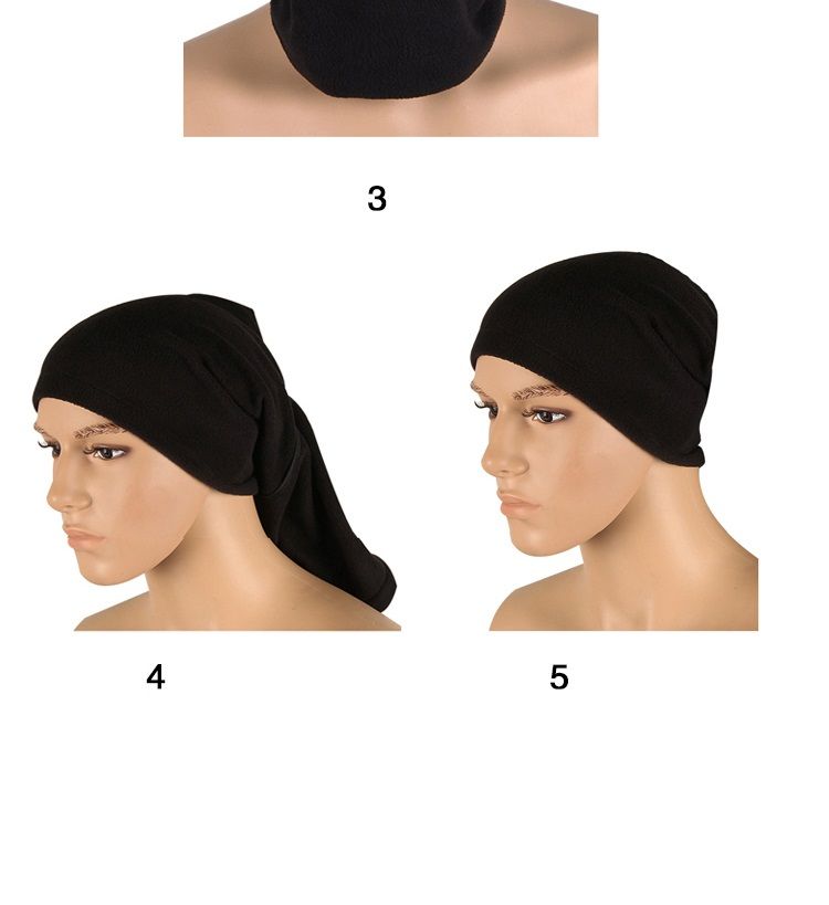 Men Winter Outdoor Wind Cold Face Cover Protection Fleece Mask Headgear