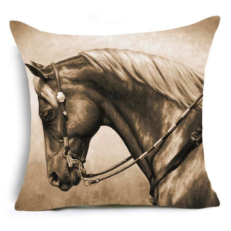 hyha horses polyester cushion cover steed animal war horses home decorative pillow cover for sofa car - Horses Head Pillow hyha horses polyester cushion cover steed animal war horses home decorative pillow cover for sofa car - Horses Head Pillow