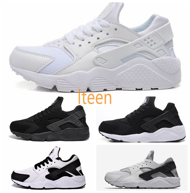 huarache shoes black and white