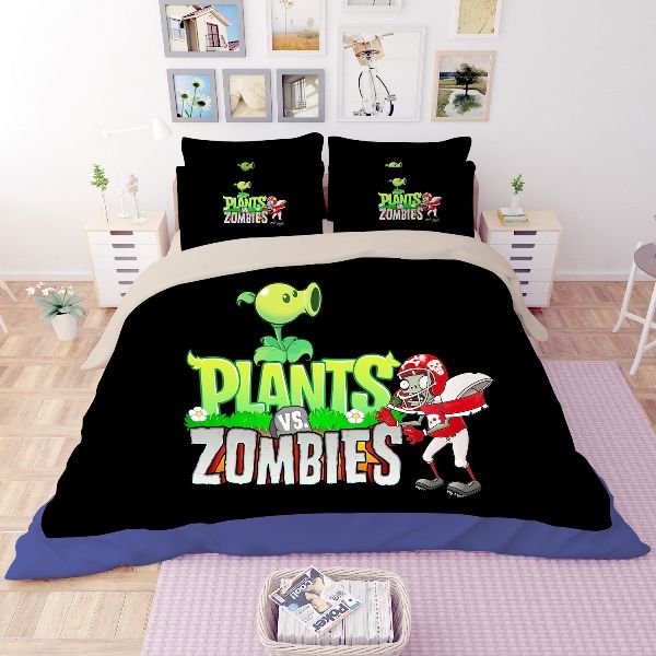 New Plants Vs Zombies Duvet Cover Set Of Quilt Cover Pillowcase