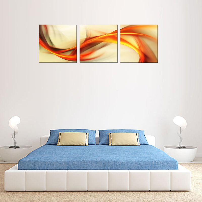 Grosshandel 3 Bild Kombination Wandkunst Gemaltes Olgemalde Abstrakte Bunte Band Ohne Rahmen Auf Leinwand Fur Wohnkultur Von Amesi Art 28 68 Auf