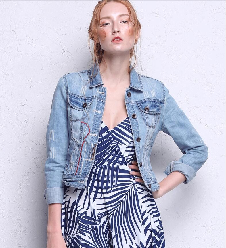 girls light blue denim jacket