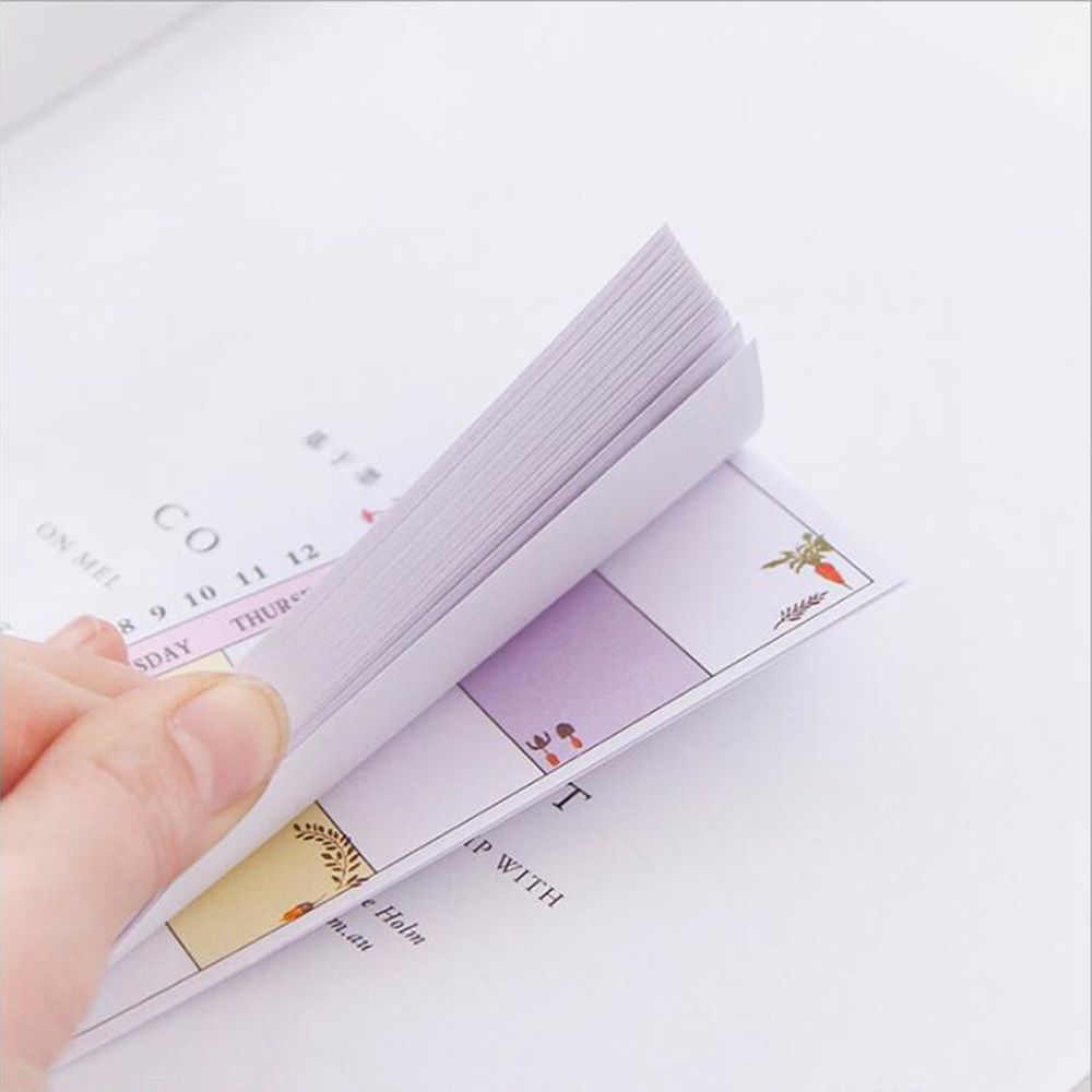 notas adhesivas suministros escolares Zmk Creative Bloc de notas para planes semanales papelería