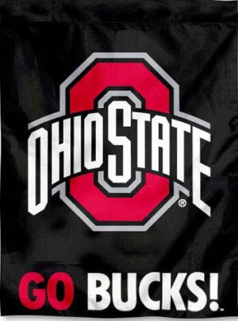 2020 Ohio State Buckeyes Osu University College House Flag Banner