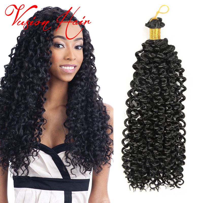 Wholesale Freetress Water Wave Crochet Braiding Hair 14 Inch 100g Pack Synthetic Water Wave Crochet Latch Hook Braiding Hair Extensions Canada 2019