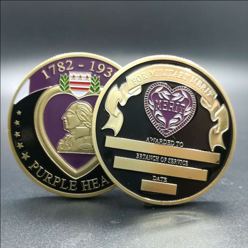 THE PURPLE HEART AIR MEDAL COLLECTORS COIN 1782-1932