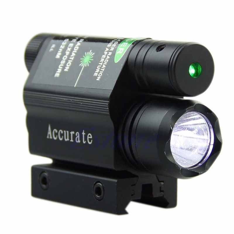 2021 Tactical Green Laser Beam Sight LED Flashlight For Gun Rifle