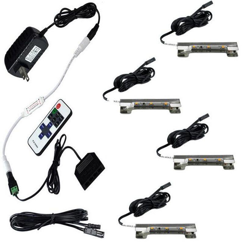 Led Under Cabinet Lights For Glass Edge Shelf Back Side Clip Clamp
