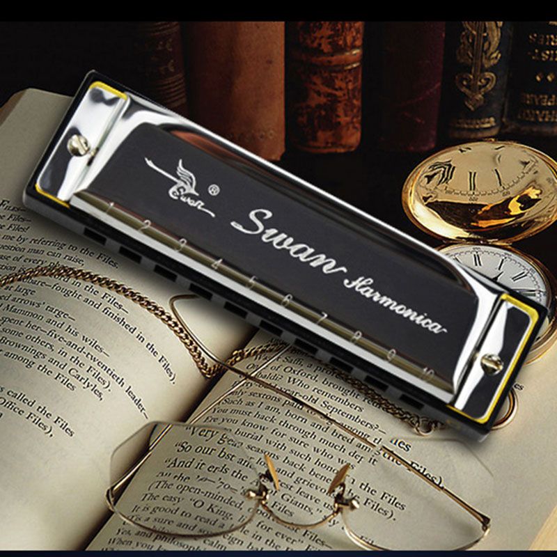 Wholesale Blues Harp 10 Holes Swan Harmonica Diatonic Woodwind Music