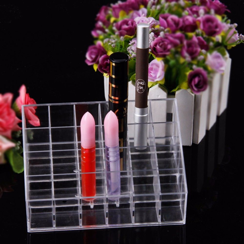Soporte De Exhibición De Soporte De Lápiz Labial Claro Soporte De Exhibición De Soporte De Lápiz Labial Claro