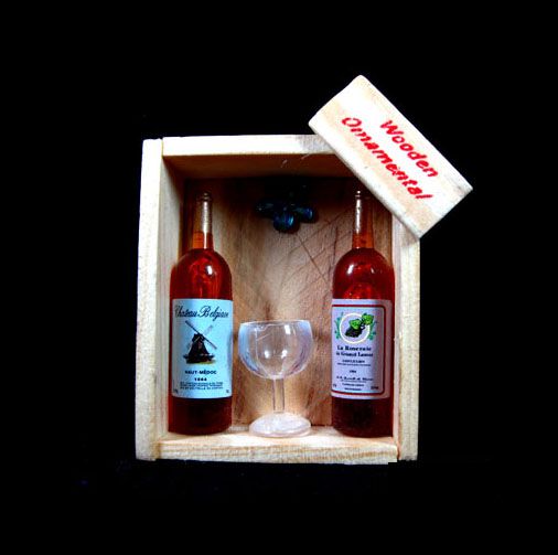 dollhouse wine bottles