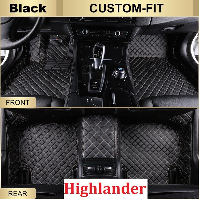 2020 Scot All Weather Leather Floor Mats For Toyota Highlander