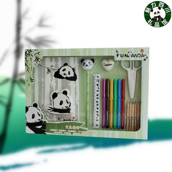 Panda Stationery Set, Eight Piece Sets, Of Gift Boxes, Sichuan