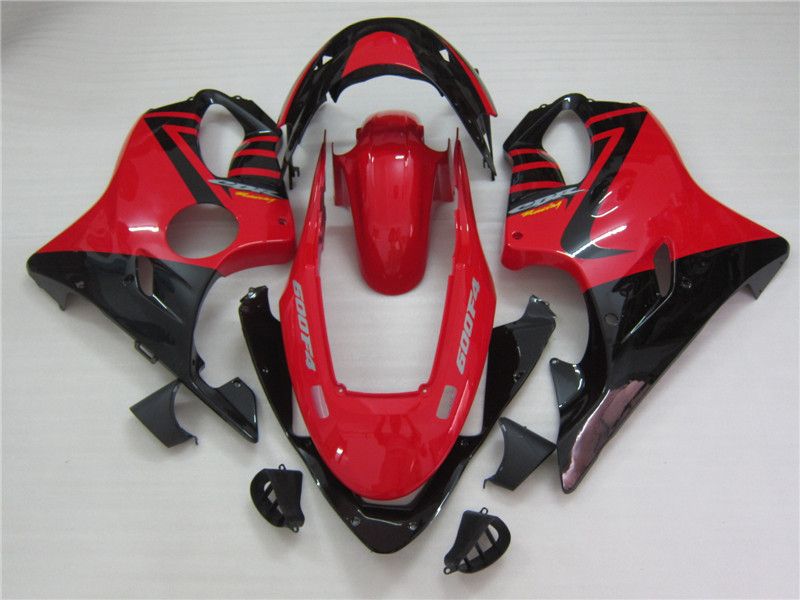 Red & Black Fairings Kit For 1999-2000 Honda CBR600F4 - Full Bodywork With Windscreen