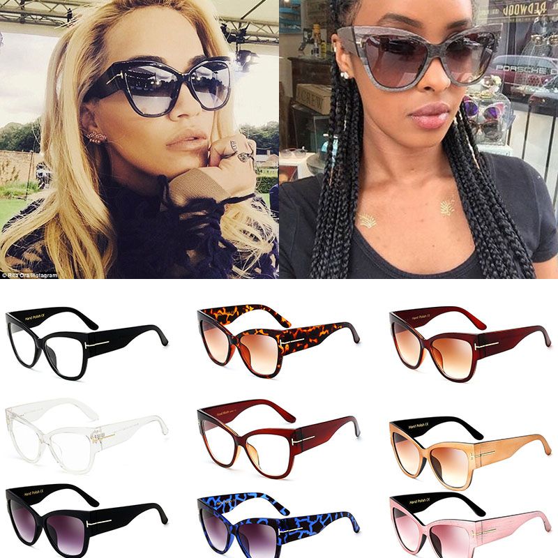New Fashion Personality Big Box Cat Eye Sunglasses For Men Sunglasses