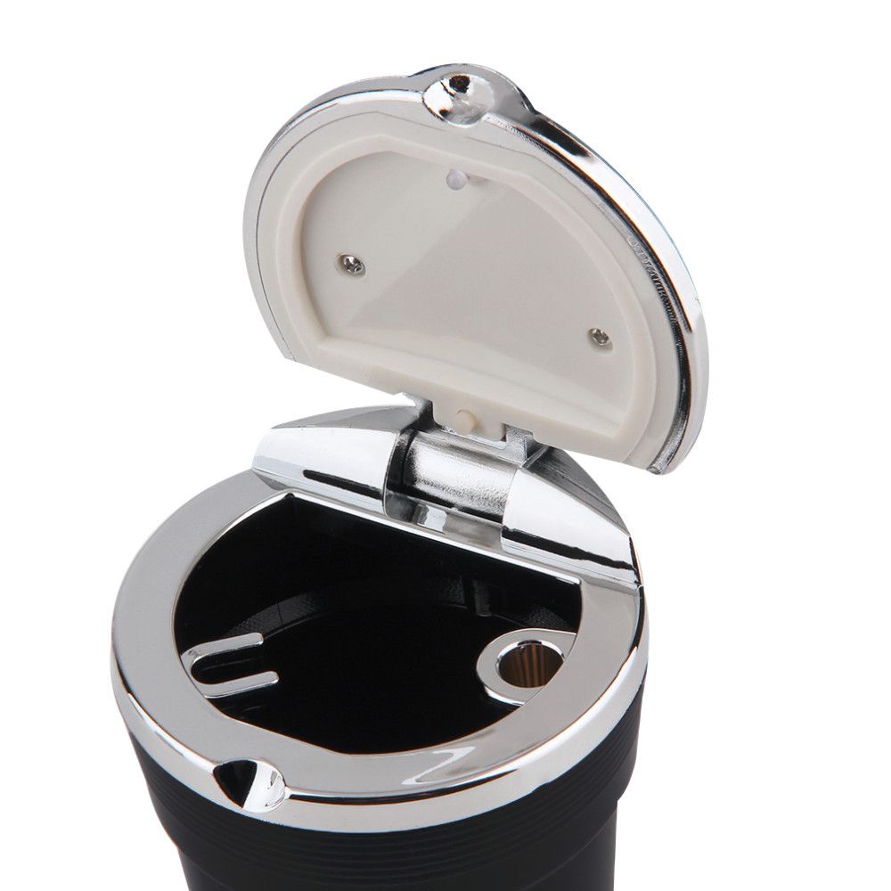 Auto tragbare Reise LED Blaulicht Lampe Zigarettenrauch Aschenbecher Halter ju 