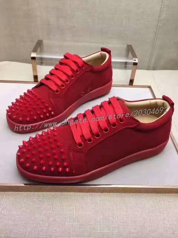 red bottom casual shoes