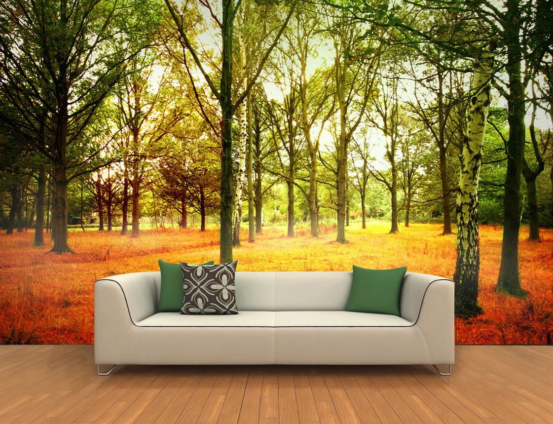 3D woods TV sofa background wall murals mural 3d wallpaper 3d wall papers  for tv backdrop