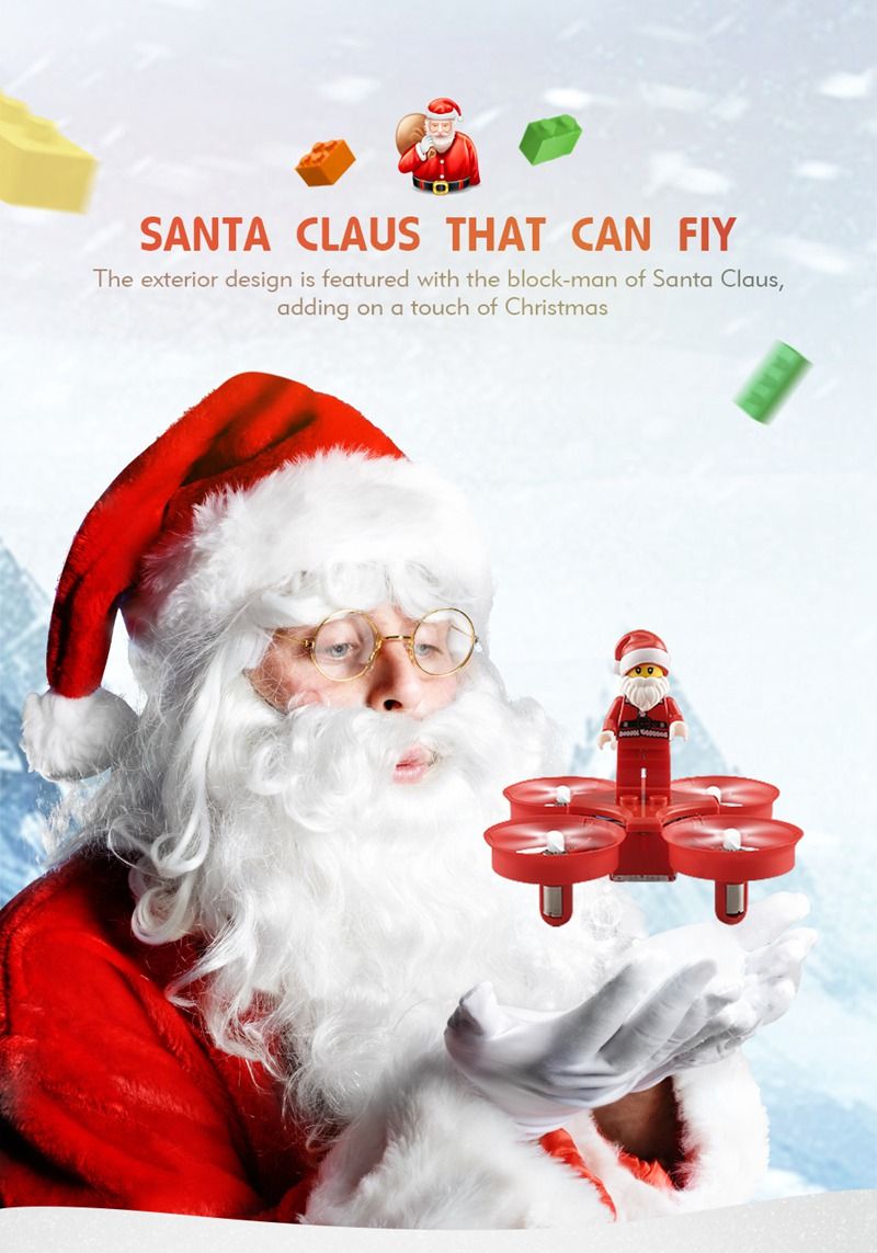 Compre Jjrc H67 Flying Santa Claus Con Canciones De Navidad Rc Helicoptero Drone Christmas Toy Aviones De Control Remoto Para Ninos Regalo A 23 57 Del X56343363 Dhgate Com