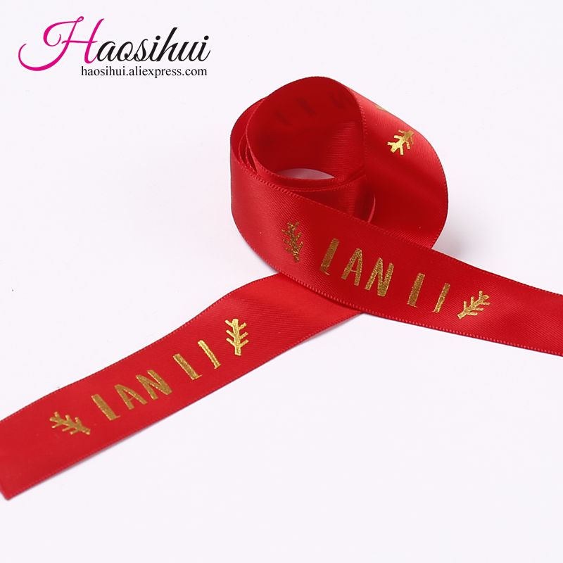 printed wedding ribbon