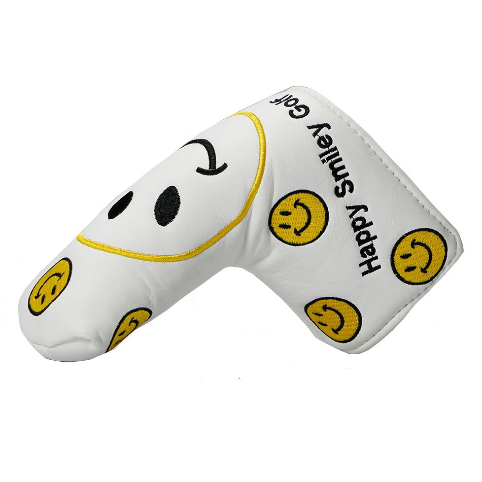 Best Golf Putter Headcover Golf Clubs Cover Smiling Face Pattern Fit